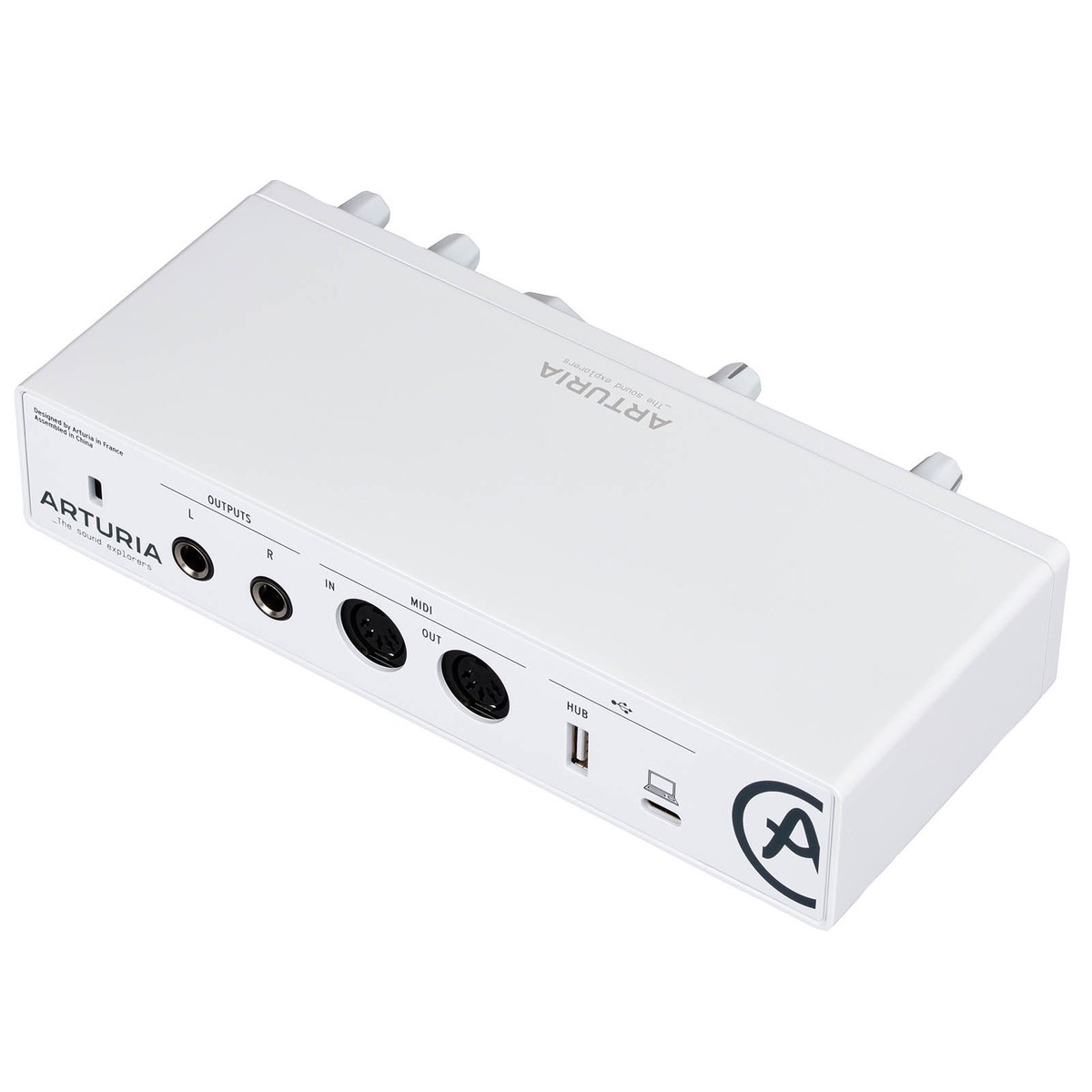 Arturia MINIFUSE-2-WHITE Dual Audio Recording Interface in White w
