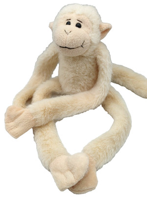 VTG Fiesta Plush Spider Monkey Cream Off White Hanging Hook & Loop Limbs Easter
