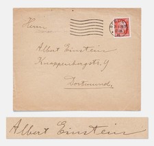Albert Einstein Largest Autograph Signed Ever -- PSA/DNA COA Guaranteed