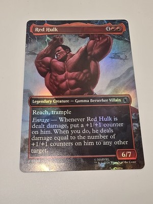 Red Hulk (Borderless) Marvel Super Heroes Foil