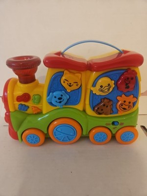 PlayGo Happy Sound Train Animals Songs Push Play Toddler Toy Tested Batteries 