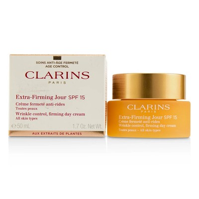 Clarins Extra-Firming Jour Wrinkle Control, Firming Day Cream SPF 15 - All Sk...