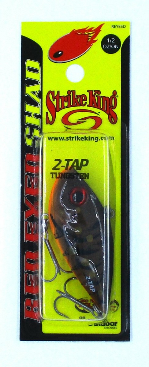 Strike King Red Eyed Shad 1/2 Oz Blue Craw – Lipless Crankbait 2 Tap, Affondamento Rapido Per Bass Fishing