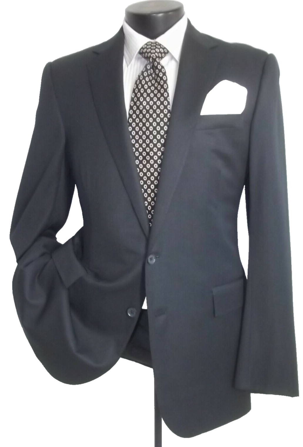 ( Black Label, Ralph Lauren Solid Gray 2Button Si… - image 3