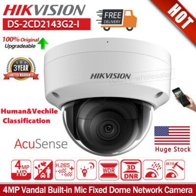 Hikvision DS-2CD2143G2-I 4MP IP Camera IR IP67 IK10 H.265 CCTV POE Home security