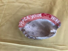 Real oyster shell ashtray