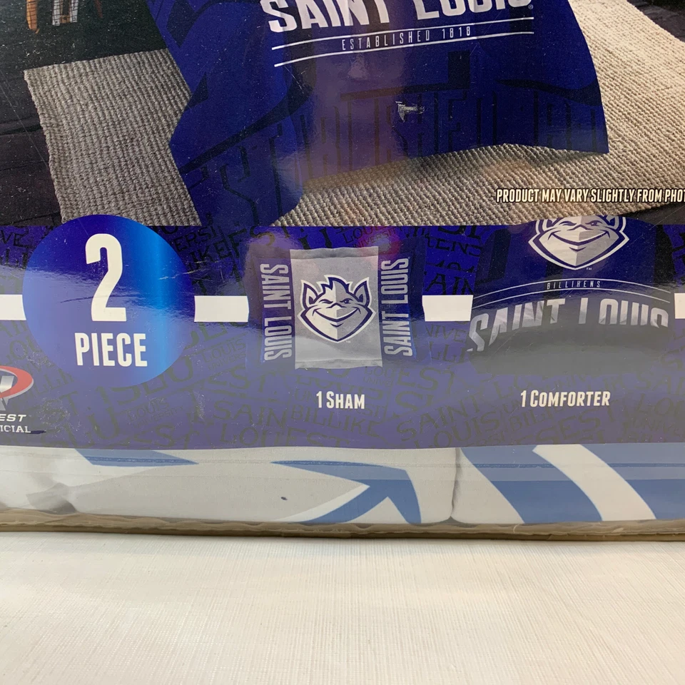 Juego de edredón moderno de 2 piezas de Saint Louis University ¡DOBLE envío gratuito! Foto 3 de 4
