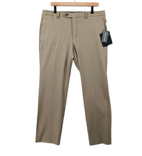 Michael Kors Marvin Pants Mens 36x29 (Tag 34x30) Tan Stretch Classic Fit NEW