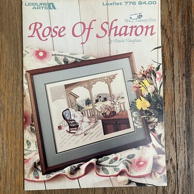 Leisure Arts #744 Paula Vaughn Book 25 ''Rose of Sharon'' Cross Stitch Chart