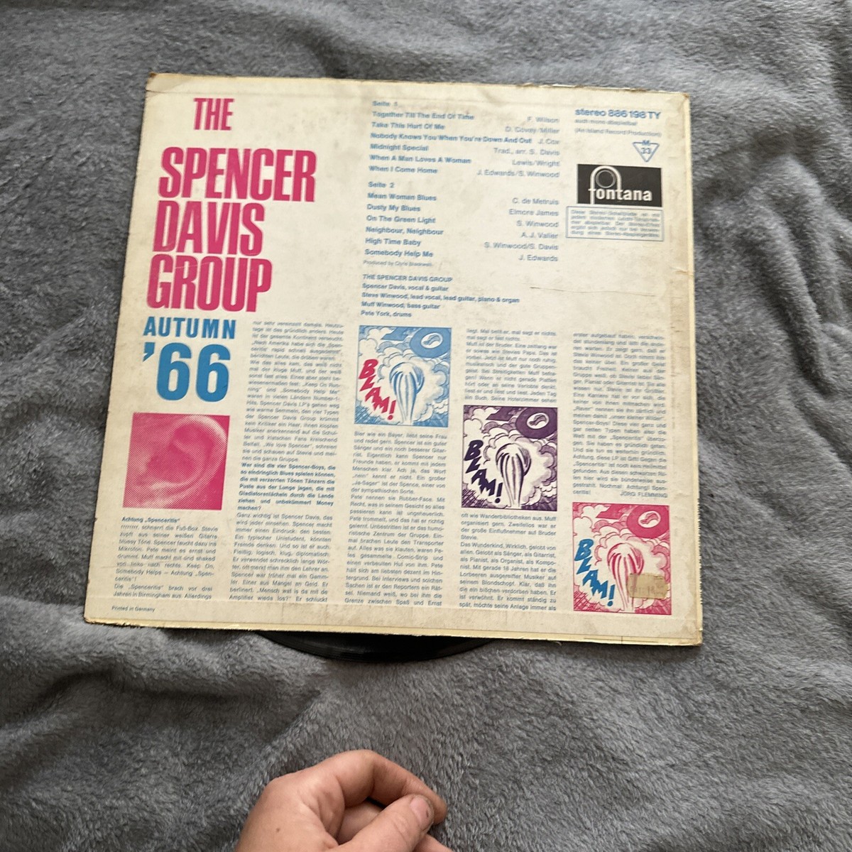 Spencer Davis Group - Autumn 66 ( Lp - Germany - Fontana - 1966