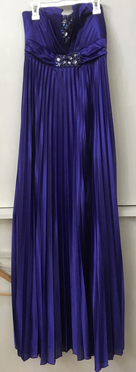 fitted lace wedding dress Michelle McDowell Abby Dress Purple and Gold – Magnolias Boutique PSJ main image 1