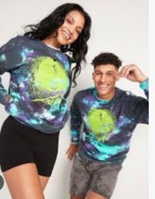 NWT Disney The Nightmare Before Christmas Tie Dye Sweatshirt Sz Large 