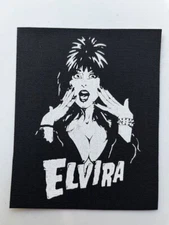 Elvira Cloth Patch Sew On Badge Horror Movie 5" X 4" (CP377)