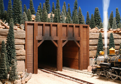 GARDEN RAILWAY DBL TRAIN TRACK TUNNEL PORTAL FOR USE w LGB ARISTOCRAFT ACCUCRAFT