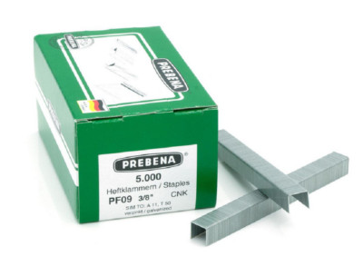 Prebena PF09CNK  Heftklammern Tacker - Klammern   5000 Stück 9 mm verz.