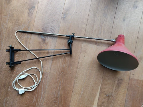 Dutch design wall lamp, Mathieu Matégot/Floris Fiedeldij for Artimeta ca. 1957