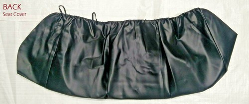 UNIVERSAL Black Leather Look CAR Seat Cover INTERIOR FRONT + REAR + HEADRESTS - Picture 7 of 8