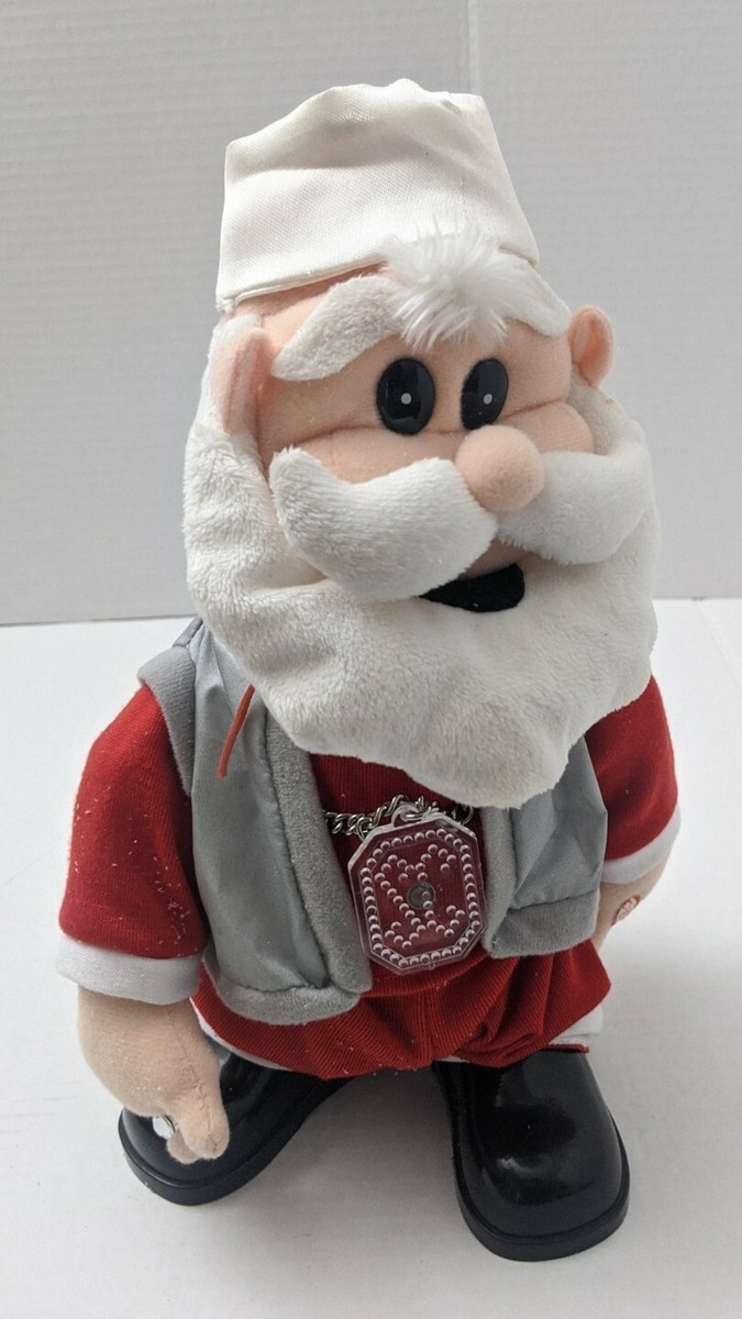 Vintage GEMMY Hip Hop Dancing Animated Singing Rappin Xmas Santa