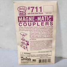 Kadee 711 Old-Time / Light Duty Plastic Knuckle Coupler -- Black 2 Pair HO Scale