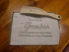 Vintage Greenbrier Resort Hotel Shoe Shine Or Jewelry Cloth  Shoe Horn