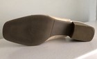 Jenny by Ara Size 8 Wide 2-Tone Light Taupe Leather Closed Toe Slingback Heels — photo 8