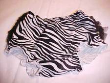 New BABY BLOOMERS Zebra Print diaper cover Small 6-12 month Pants Shorts Animal