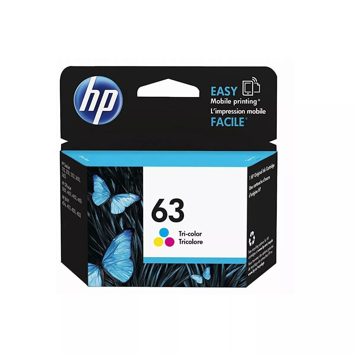 GENUINE NEW HP 63 Color Ink for ENVY 4520 Officejet 3830 4650 exp2023-2024