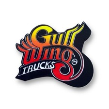 Gullwing Trucks Yellow Skateboard Sticker Vintage Classic