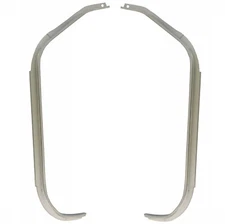 1970~1973 Camaro Firebird Trunk Gutter Weatherstrip Channel Retainer Pair Metal