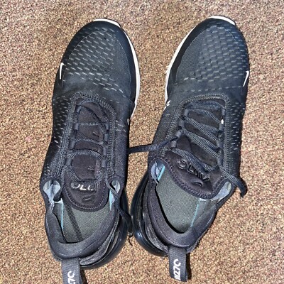 Nike Air Max 270 Black Men's Shoes, size 11. Cool Clean Sneakers Pre Owned. #e25