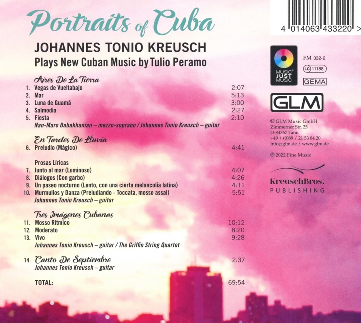 Thumbnail - Kreusch,johannes Tonio / Portraits Of Cuba (digipak)