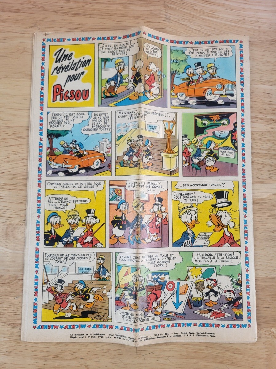 Le Journal de Mickey Mouse French comic 705 Donald Duck Walt