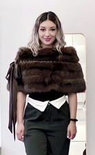 J. Mendel Barguzin Russian Sable Fur Poncho Shrug Wrap Cape 4 Coat Jacket $30k
