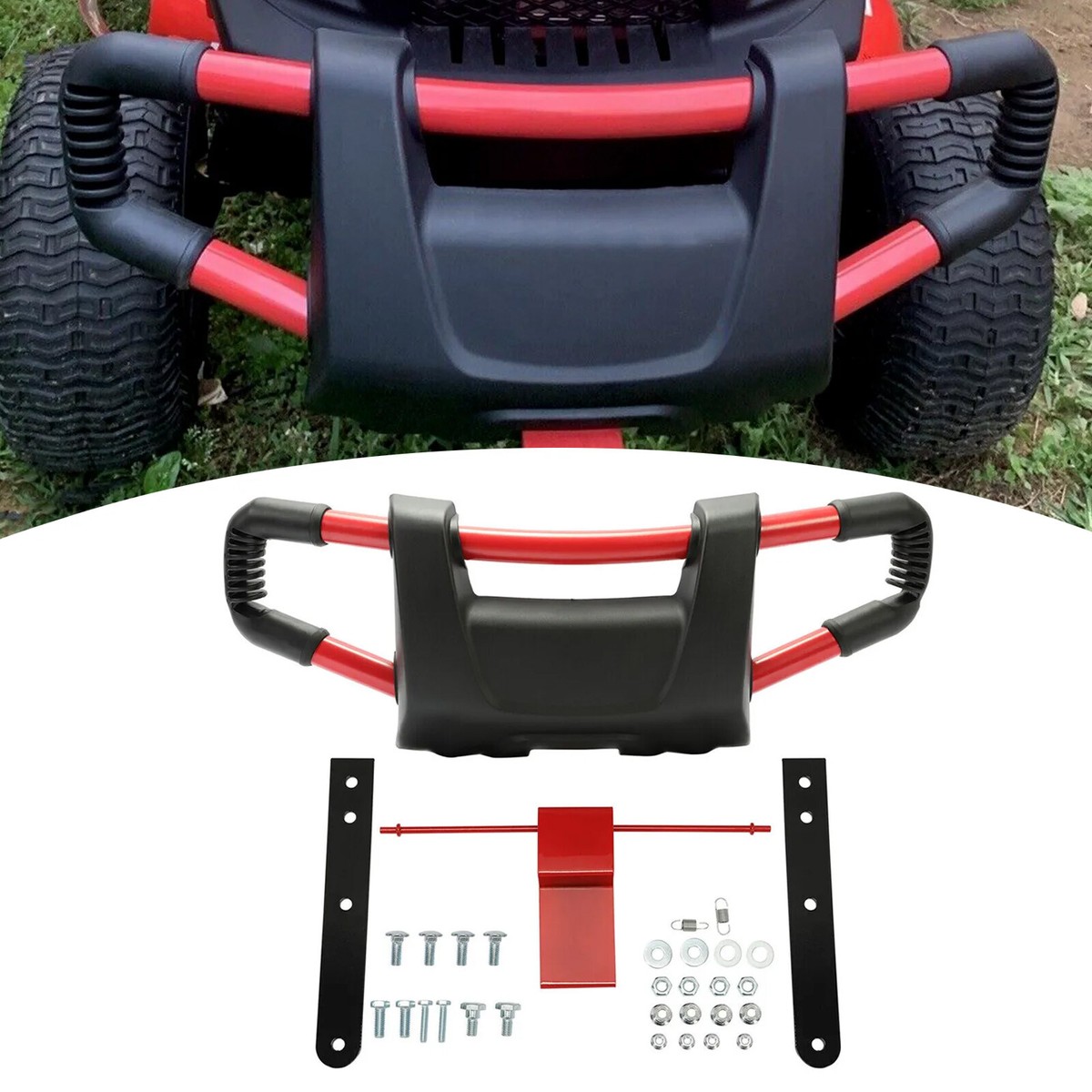 Red Black Edge Front Brush Guard for Craftsman Mower Craftsman