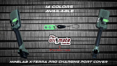 Minelab X-Terra Elite charging port magnetic cover with lanyard 14 colors.