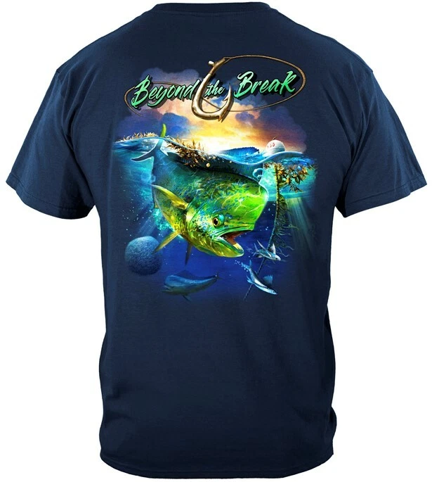 New MAHI DOLPHIN FISH BEYOND THE BREAK T SHIRT FISHING SHIRT
Opens in a new window or tab