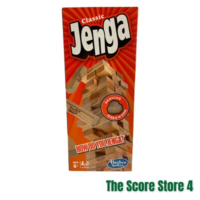 Jenga Classic Wooden Blocks Tower Party Adults Kids Fun Family Game. New