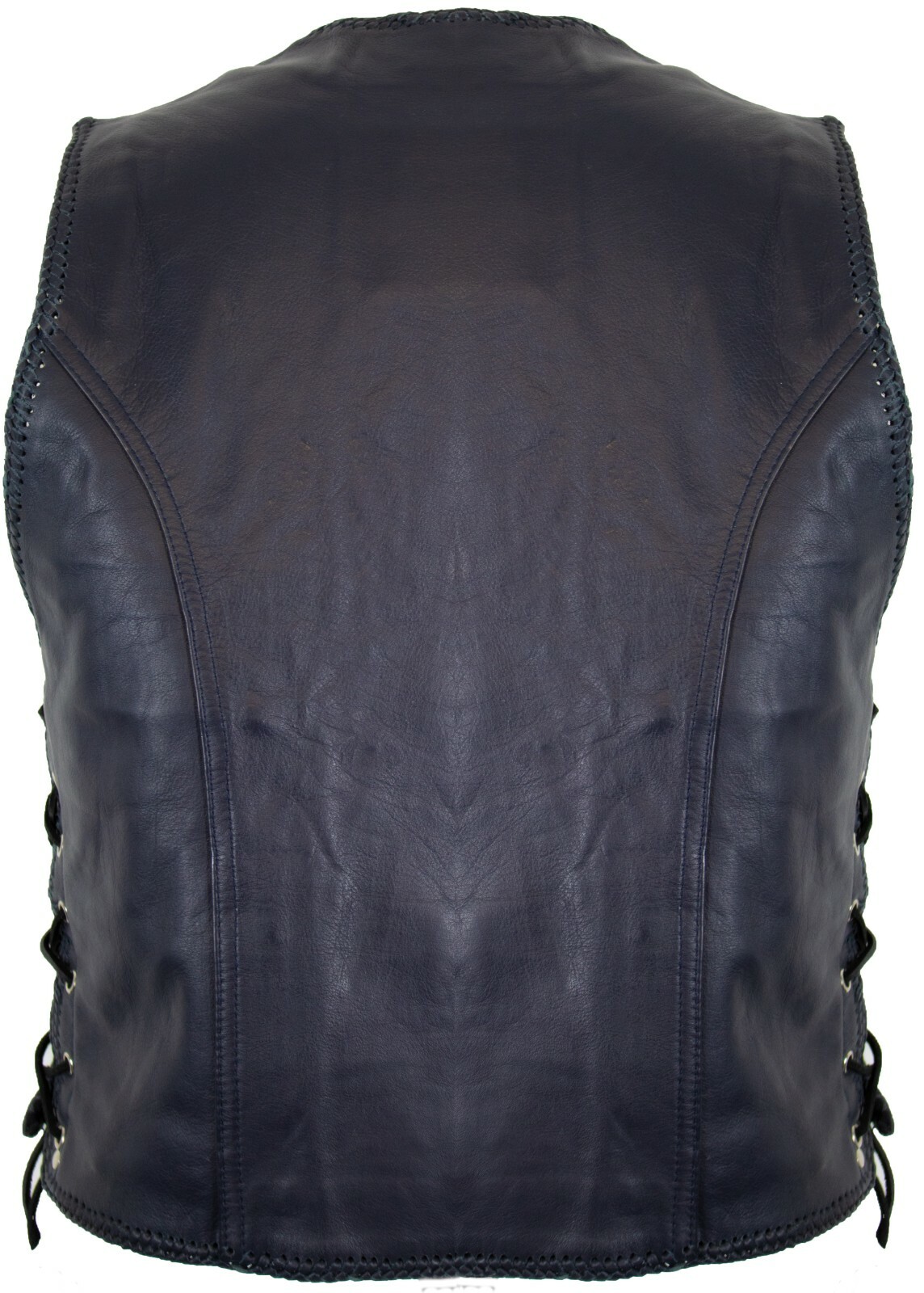 Echte Lederweste Für Biker - Robustes Rindsleder Mit Verstellbarer Passform