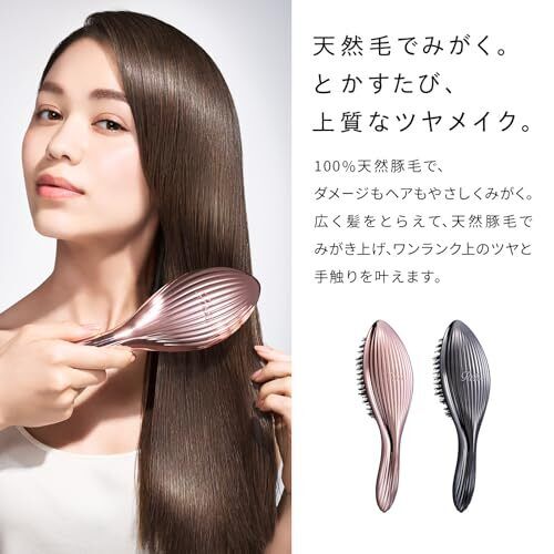 ReFa AILE BRUSH RAY Black RS-CD-03A100% Natural Bristles of ReFa AILE BRUSH RAY Black RS-CD-03A100% Natural Bristles of
