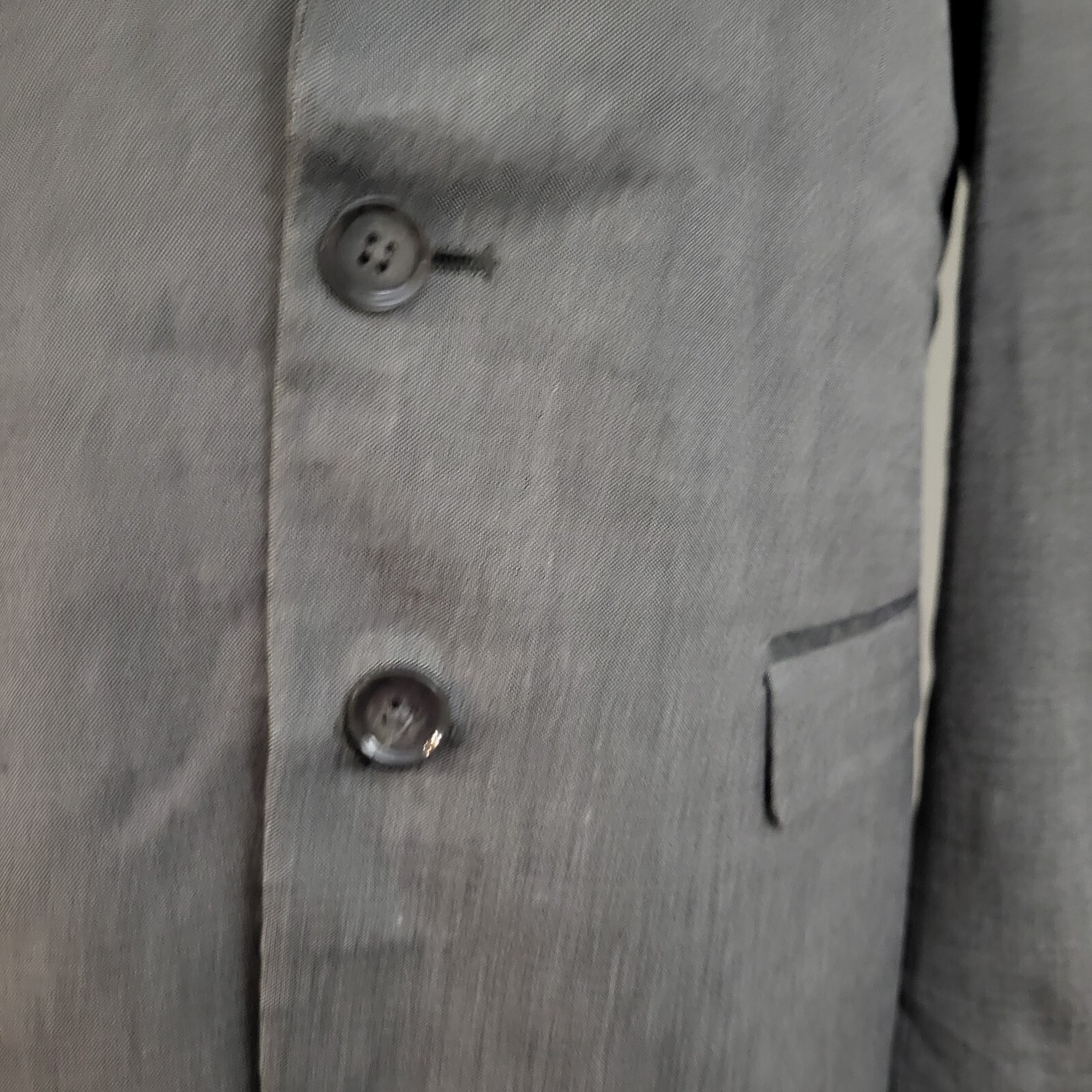 Express Women Solid Gray Polyester Long Sleeve Si… - image 4