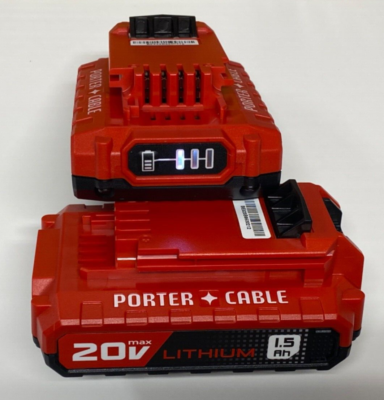 #ad 2 PK NEW GENUINE PORTER CABLE PCC680L 20V Max 1.5 Ah Li ion Batteries 2025 DATE $52.95