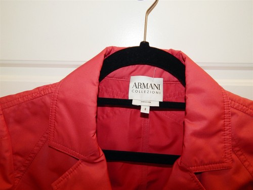 Armani Collezioni Italy Pink Polyester sz 8 Jacket - Picture 2 of 5