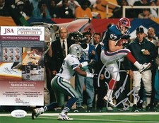 DON BEEBE  BUFFALO BILLS  JSA AUTHENTICATED   ACTION SIGNED 8X10