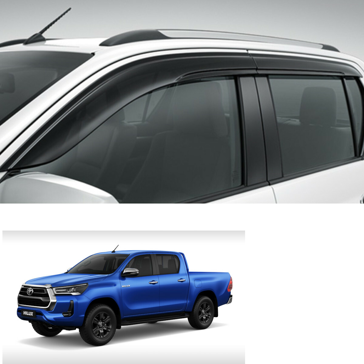 Visor Weather Guards Windshield For Toyota Hilux Revo Prerunner 4