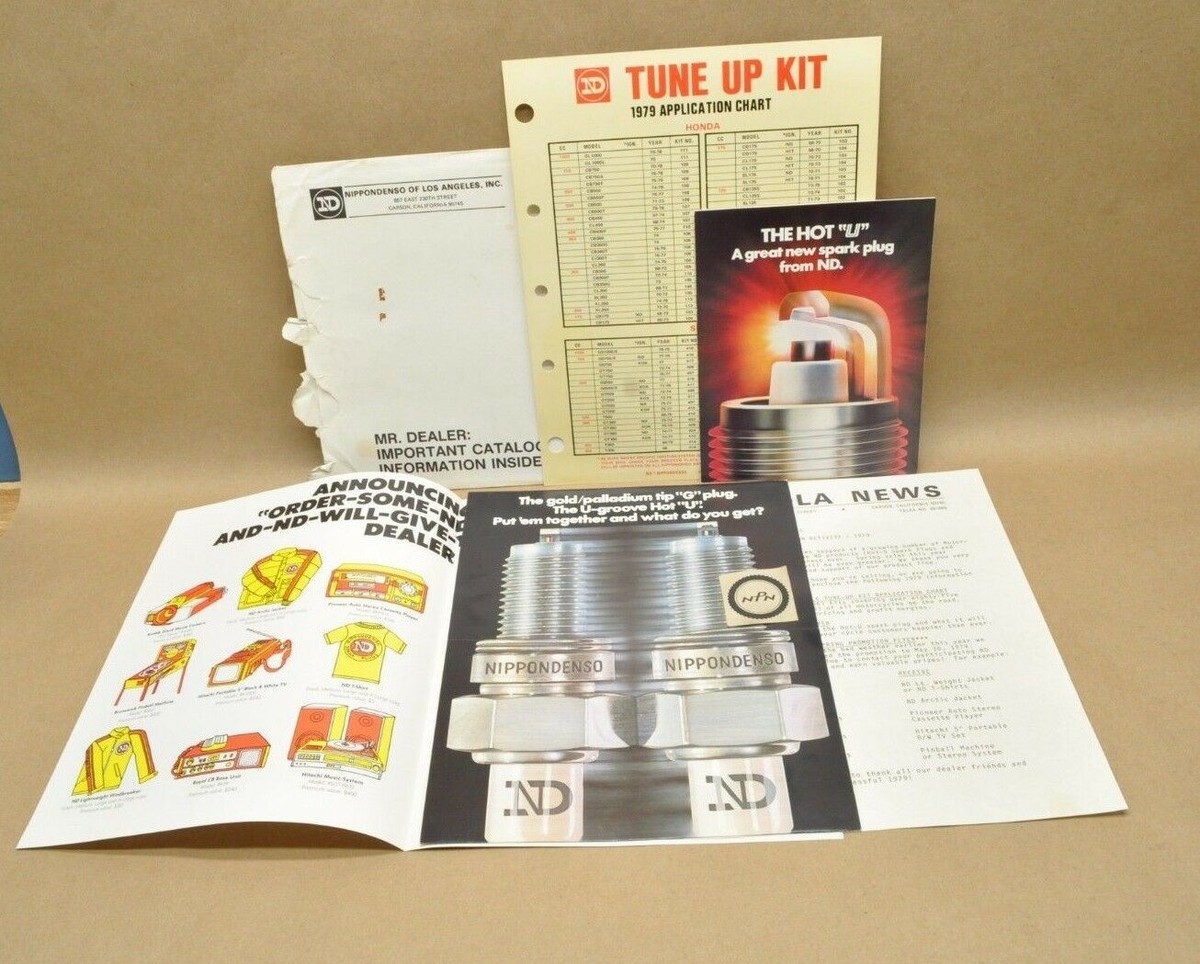 Vtg 1979 Nippon Denso Spark Plug Motorcycle Moped Tune Up Kit