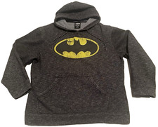 DC Comics Batman Pullover Hoodie Men's Large Dark Gray Kangaroo Pockets w/Logo