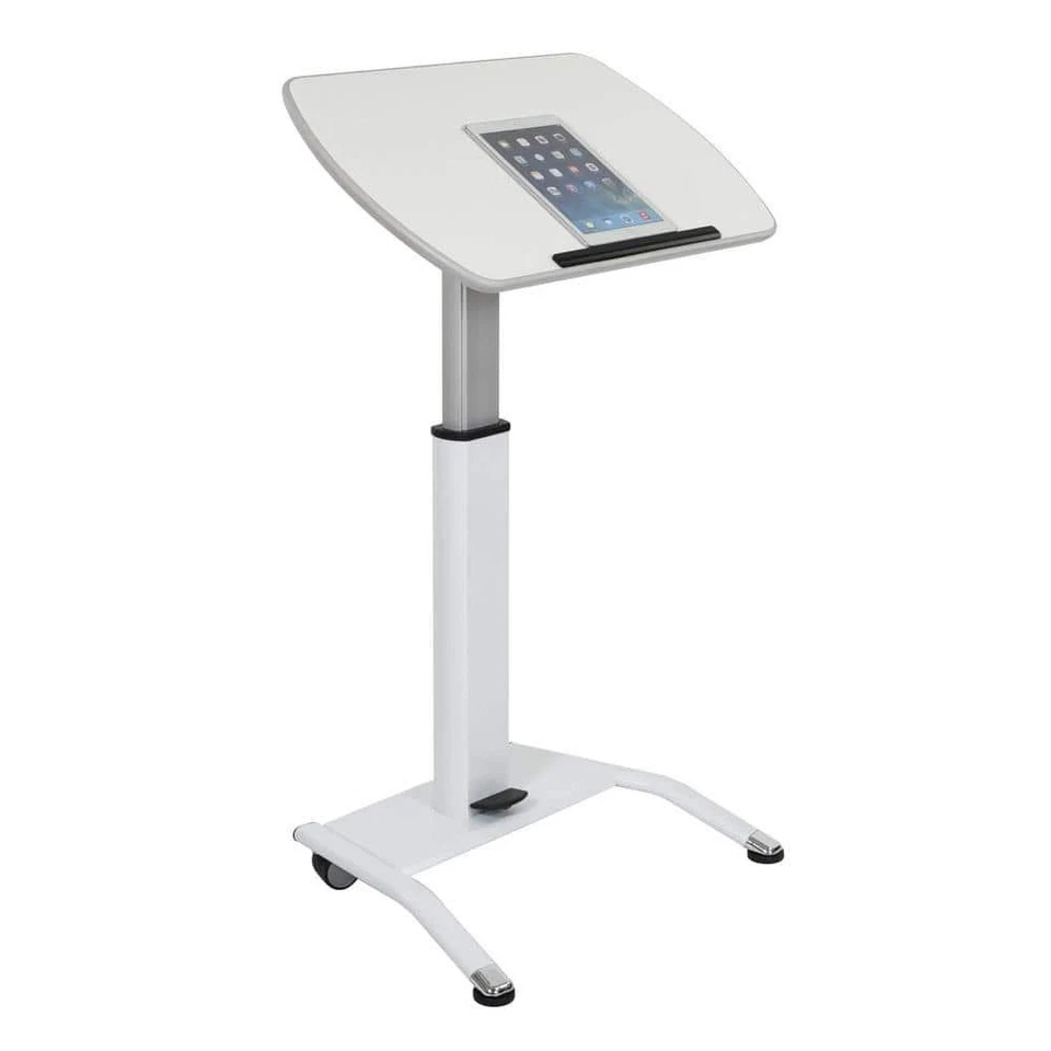 25.5英寸 矩形灰色笔记本电脑桌可调节高度 — 第 4/4 张图片