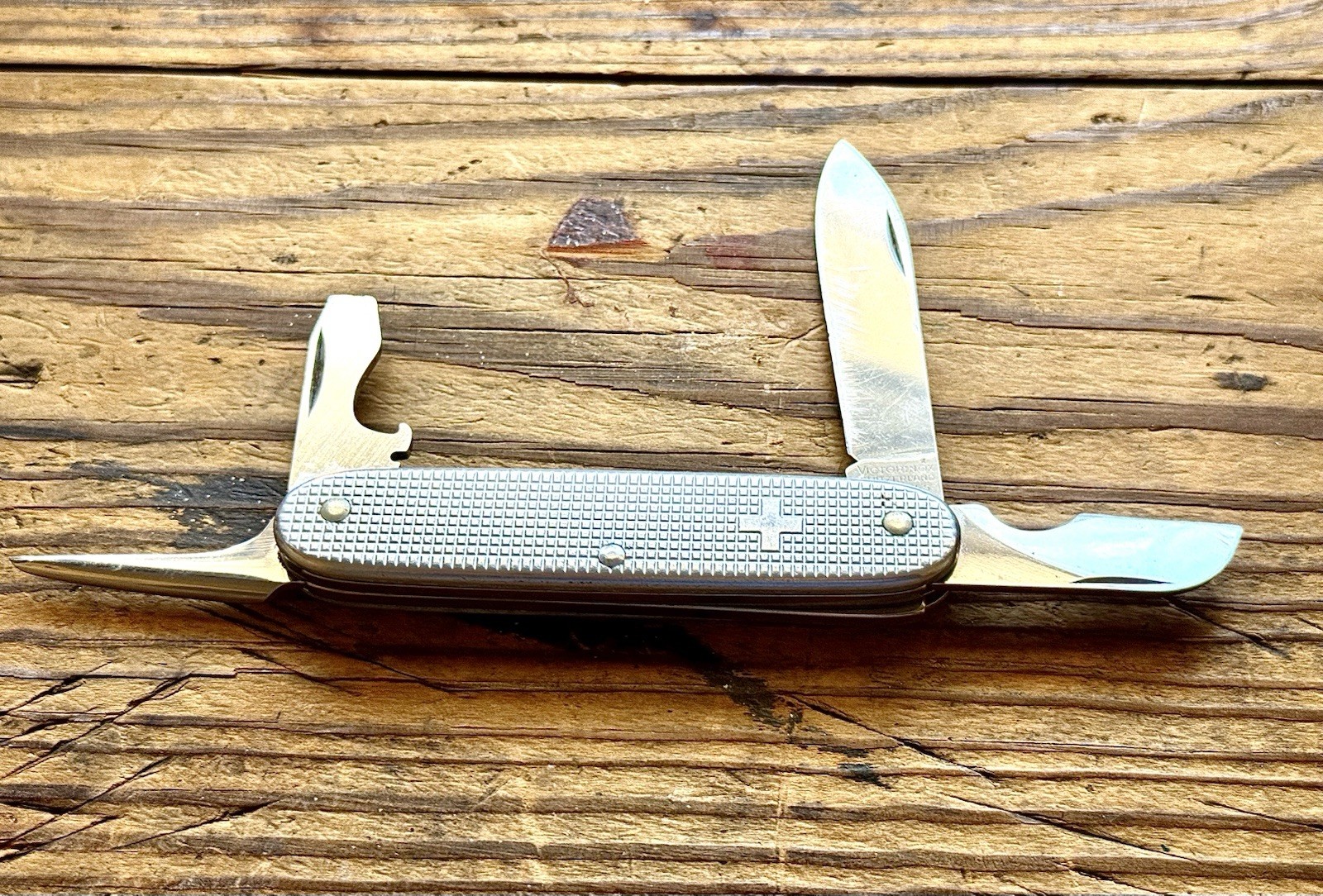 Victorinox Alox Swiss Army Electrician Pocket Knife 93mm Vintage Cross Logo 70’s
