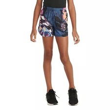 Adidas Girls Aeroready Shorts Black Multi Size L New