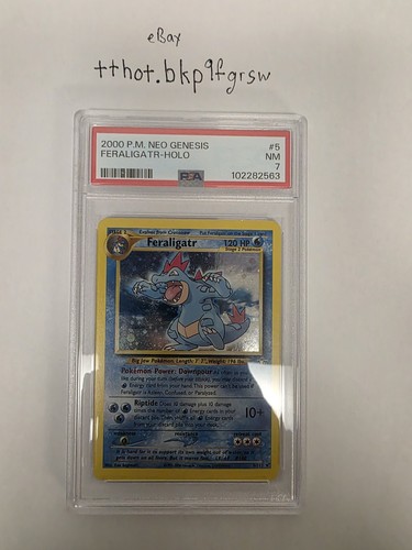 Feraligatr (1st Edition) graded PSA 7 for sale on eBay